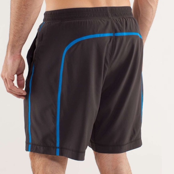 RARE Lululemon Run: Response Short Sz M Soot / Beaming Blue